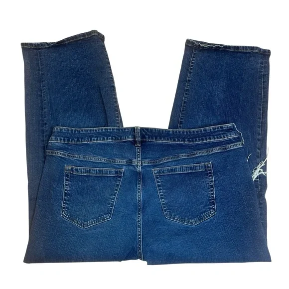 Torrid Women's Distressed Perfect Wide Leg Vintage Stretch Jeans Sz 18 - Picture 6 of 9